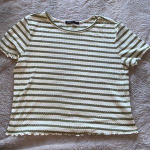 A simple cute crop top that is mesh